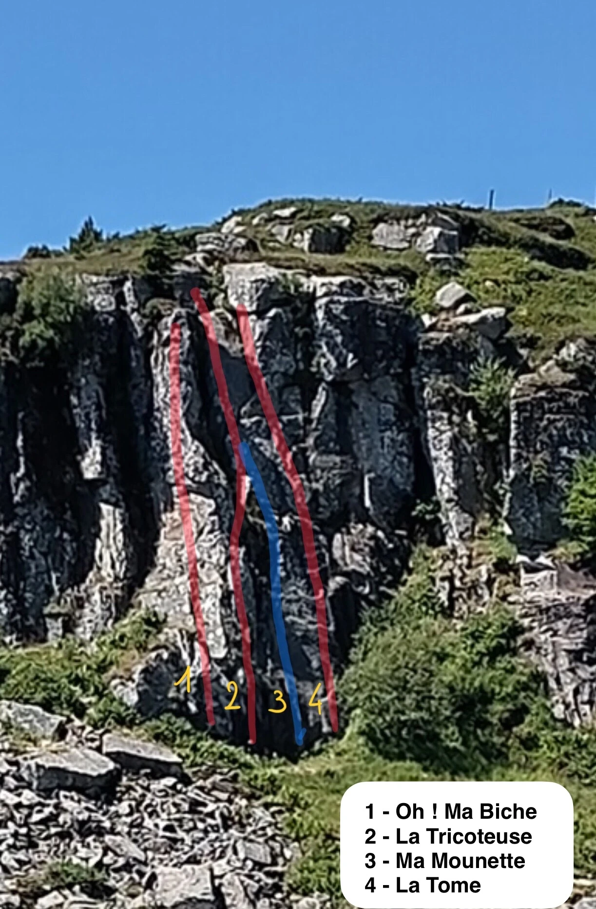 Rochers des Prés Marty NORD